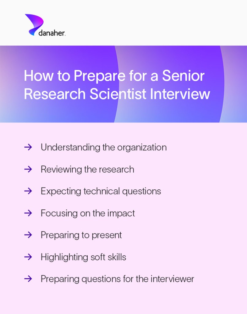 Seven steps to learn how to prepare for a senior research scientist interview
