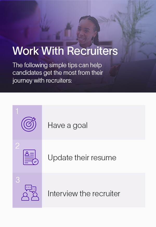 Three tips for working with recruiters